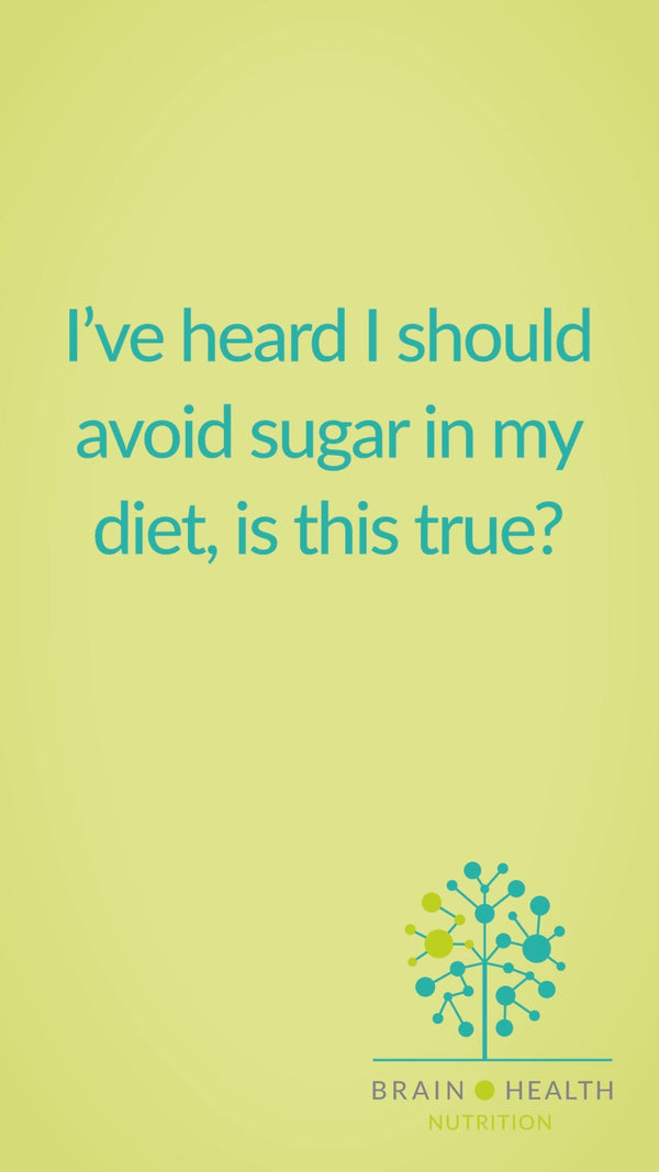 Should I avoid sugar in my diet?